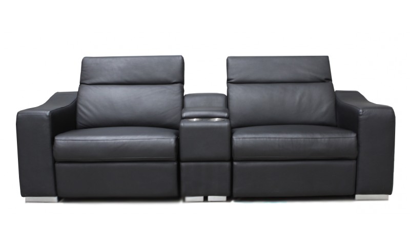 ACCENT MEDIUM SIZE HOME THEATRE LOUNGE IN FULL GENUINE LEATHER