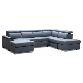 ALFRED CORNER MODULAR SOFA BED LOUNGE IN FABRIC