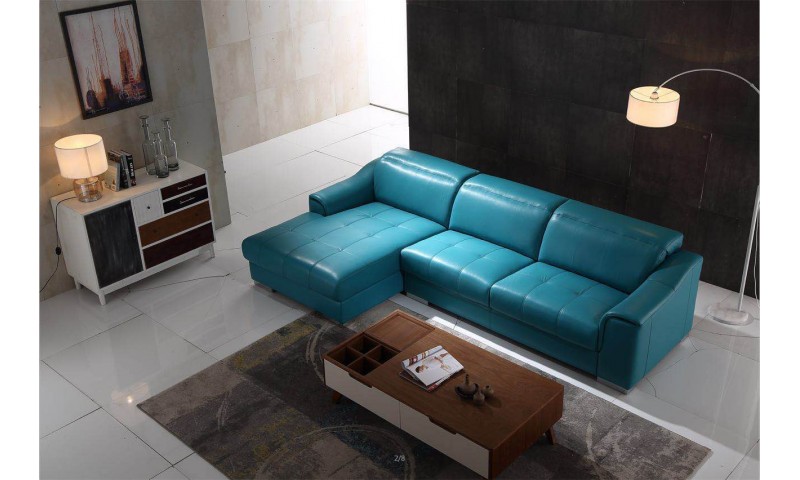 ATLANTIC CHAISE LOUNGE IN FULL GENUINE LEATHER
