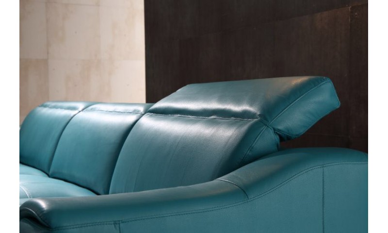 ATLANTIC CHAISE LOUNGE IN FULL GENUINE THICK LEATHER