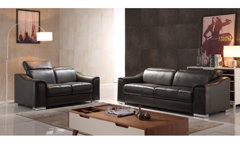 ATLANTIC SOFA LOUNGE IN FULL GENUINE THICK LEATHER