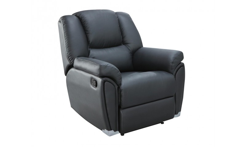 AUSTIN RECLINER LOUNGE IN FULL GENUINE THICK LEATHER