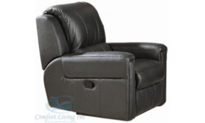 BOSTON RECLINER CHAIR IN FULL GENUINE THICK LEATHER