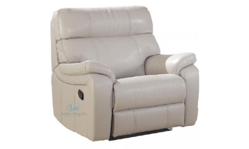 COLORADO SINGLE RECLINER CHAIR IN FULL GENUINE THICK LEATHER